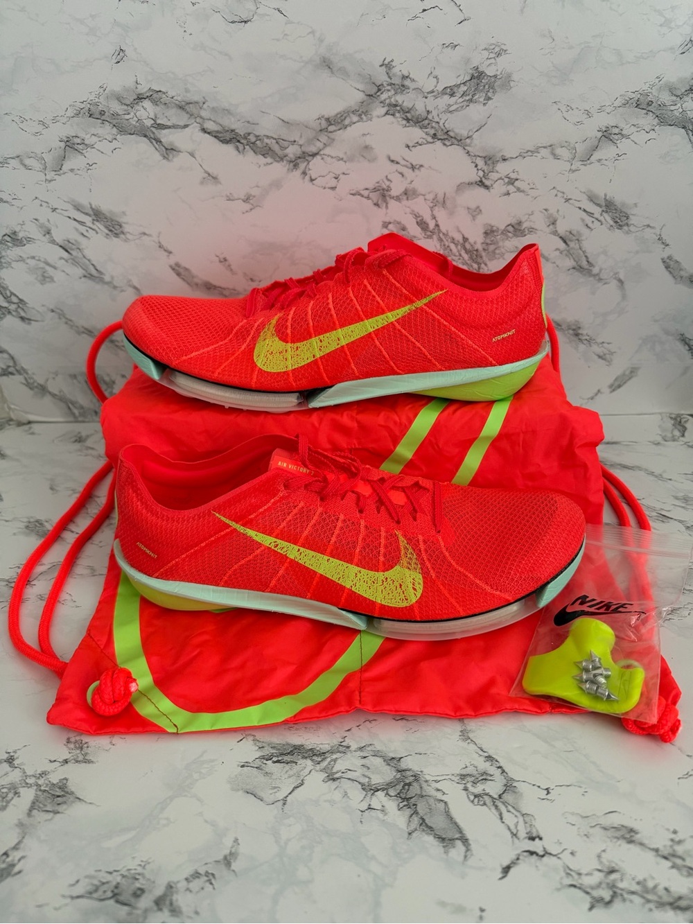 Nike Air Zoom Victory 2 Bright Crimson Track Running Shoes FD8411 Men Size 13